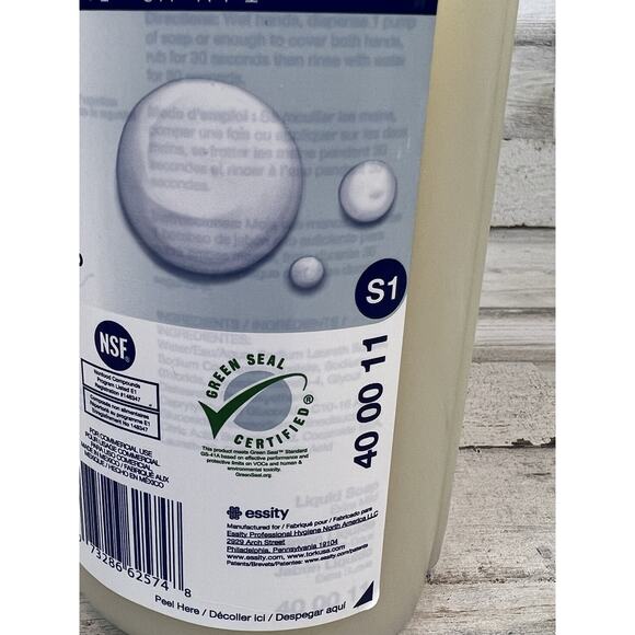 Tork Premium Extra Mild Liquid Soap-Unscented-1 Liter Bottle-TRK400011 - Picture 3 of 4